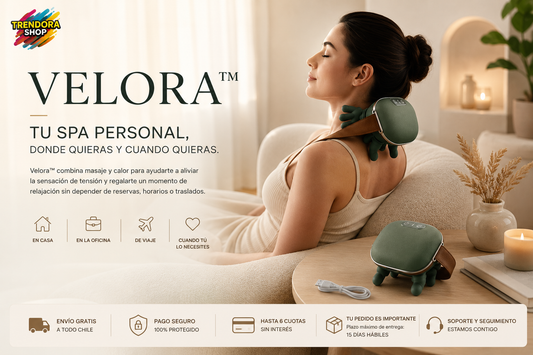Velora™ | Masajeador de Relajación y Calor Descontracturante