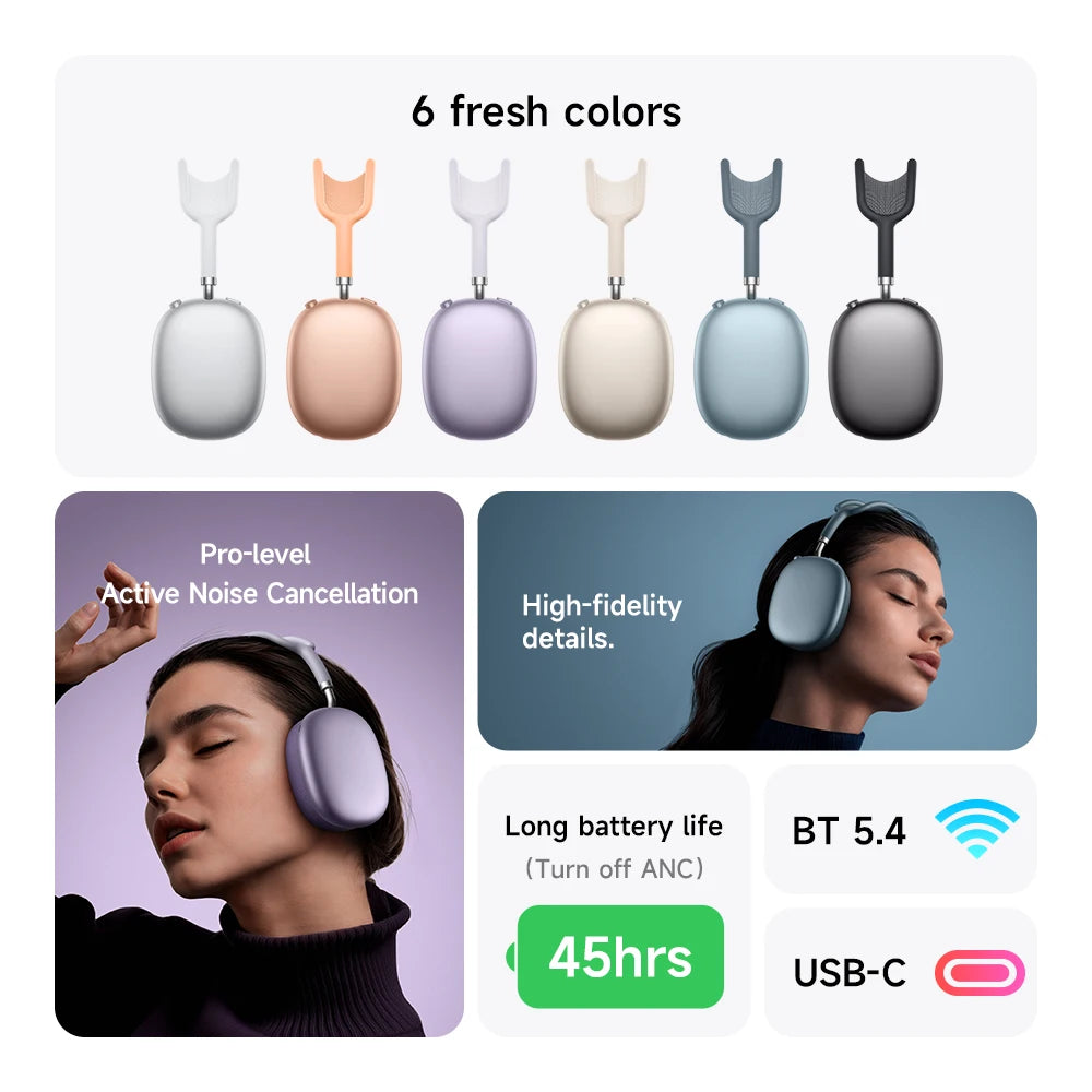 AirVibe Max – Audífonos inalámbricos premium con cancelación de ruido